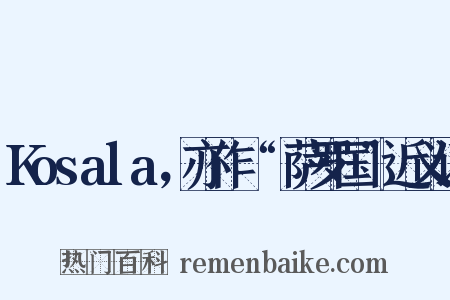 Kosala，亦作“憍萨罗国”近义词是什么意思的图片